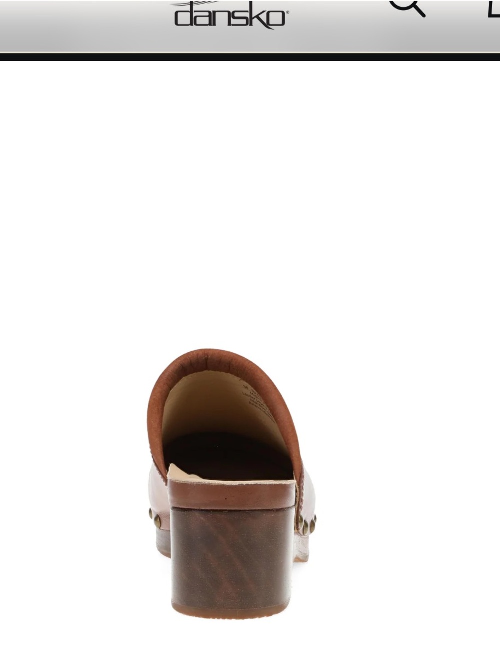 Dansko Andie 
$220 women size 37 US 6-6.5 gently used
Color Tan Calf Mule - Picture 5 of 16